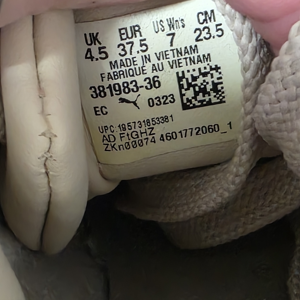 PUMA Women's Beige Platform Sneakers - Picture 6 of 6